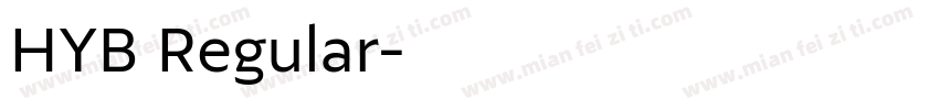 HYB Regular字体转换